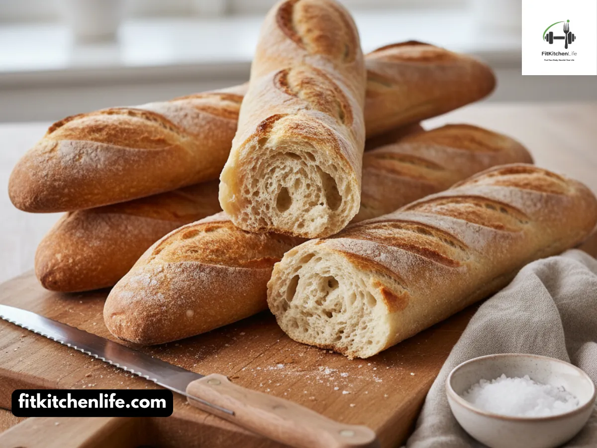 Crispy Homemade Baguette Authentic French Bread Masterpiece