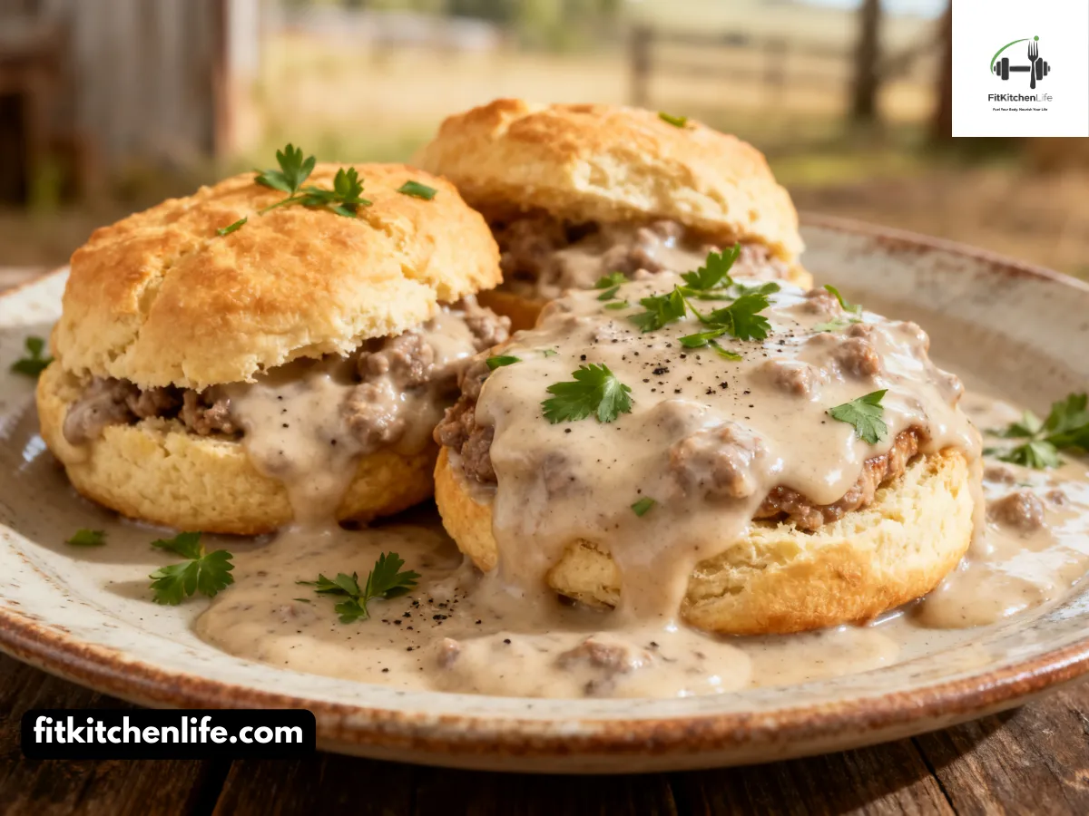 Flaky Buttermilk Biscuits and Creamy Sausage Gravy Southern Comfort in 30 Minutes