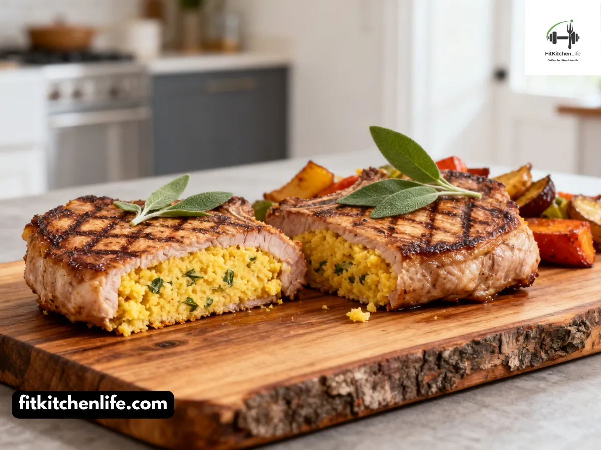 Savory Cornbread-Stuffed Pork Chops Southern Comfort Perfected