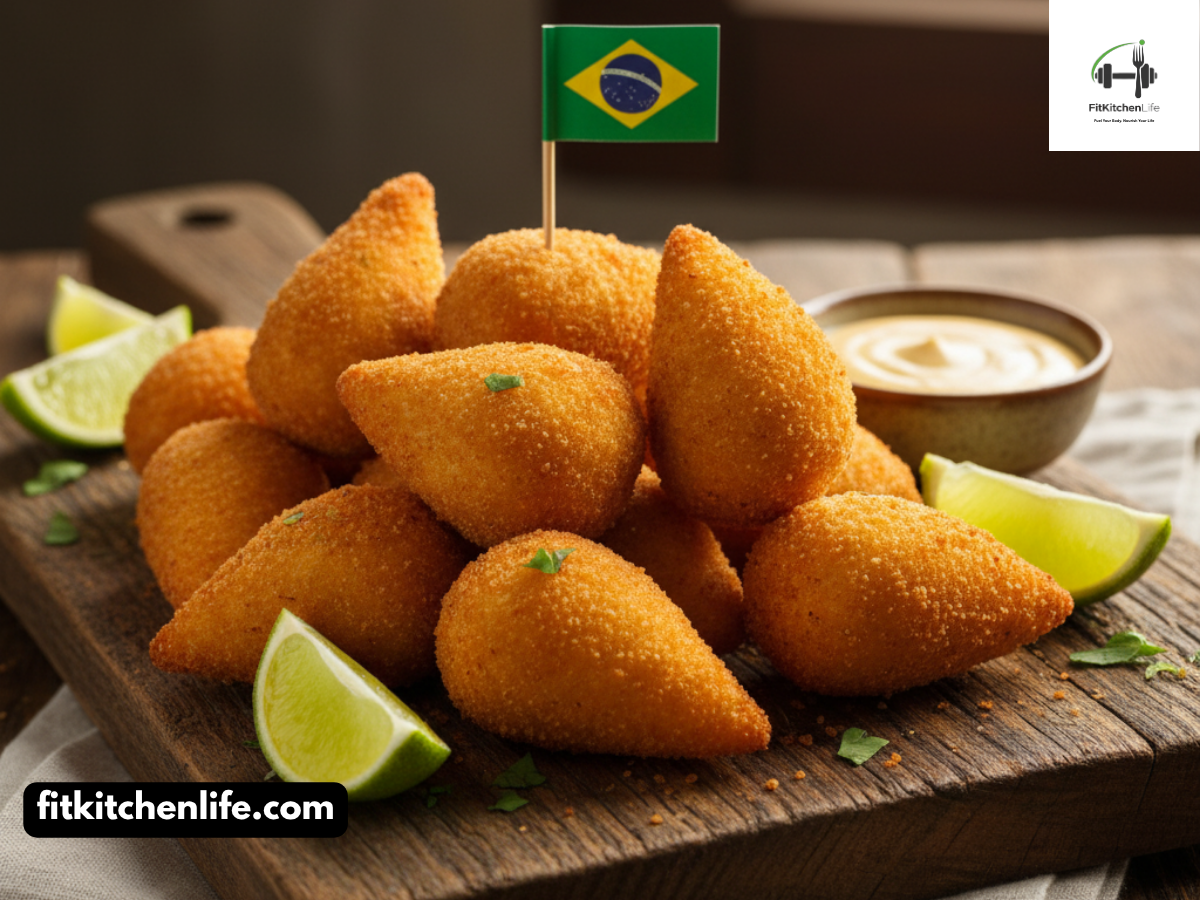 Brazilian Coxinha Crispy Chicken Croquettes with Creamy Filling
