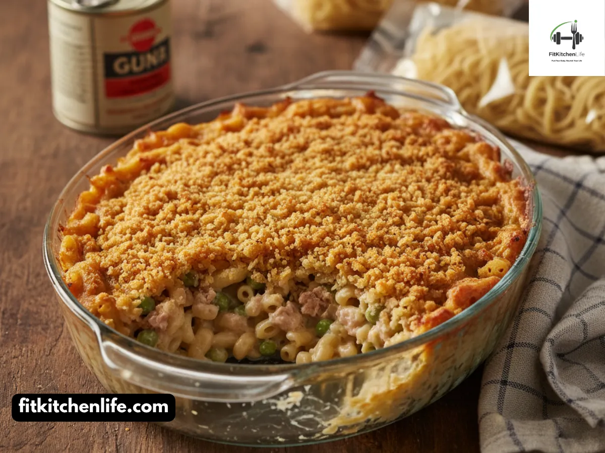 Classic Creamy Tuna Noodle Casserole Nostalgic Comfort Food in 35 Minutes