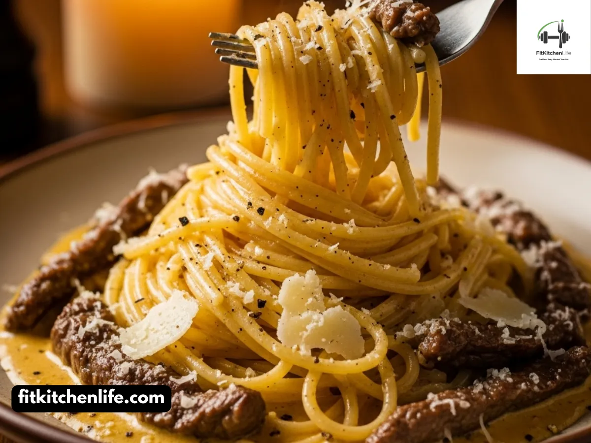 Creamy Beef Carbonara Pork-Free Roman Indulgence in 30 Minutes
