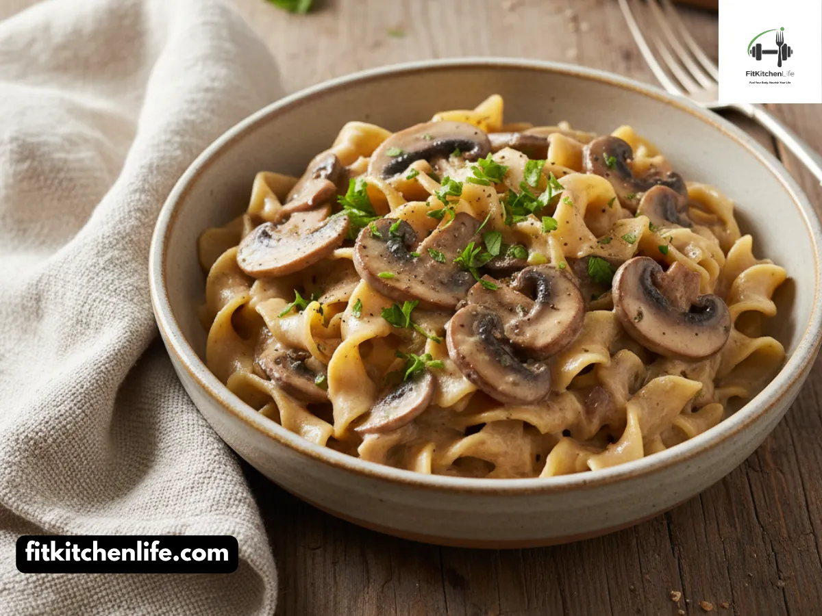 Creamy Vegan Mushroom Stroganoff Comfort in Every Bite