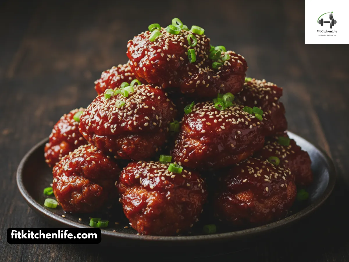 Crispy Korean Fried Chicken Double-Fried Perfection with Sweet-Spicy Glaze