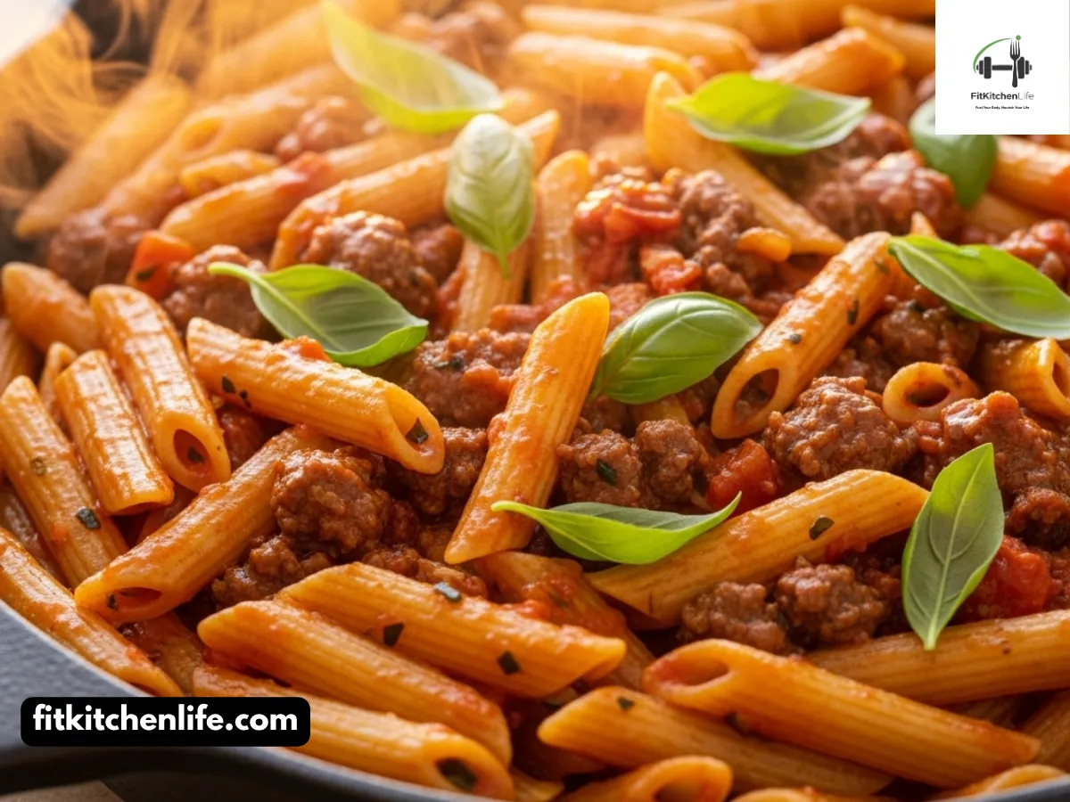 One-Pot Beef Penne Hearty Tomatoey Comfort in 30 Minutes