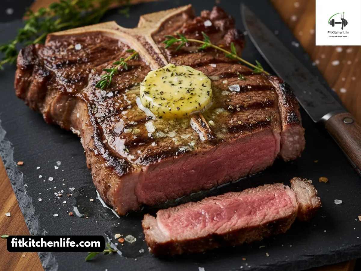 T-Bone Steak with Garlic Butter A Classic Steakhouse Indulgence
