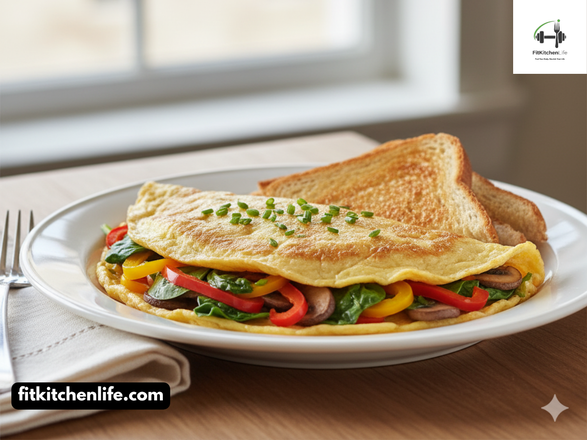 Fluffy Garden Veggie Omelet A Colorful, Protein-Packed Breakfast Favorite